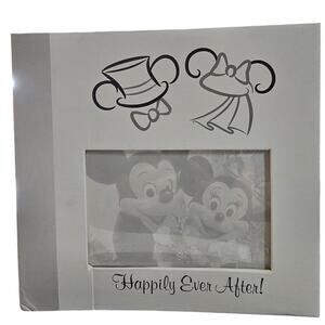 Disney Parks, Mickey & Minnie Mouse Happily Ever After Wedding Photo Album, New